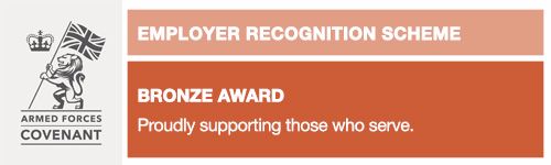 Trust receives Defence Employer Recognition Scheme Bronze Award