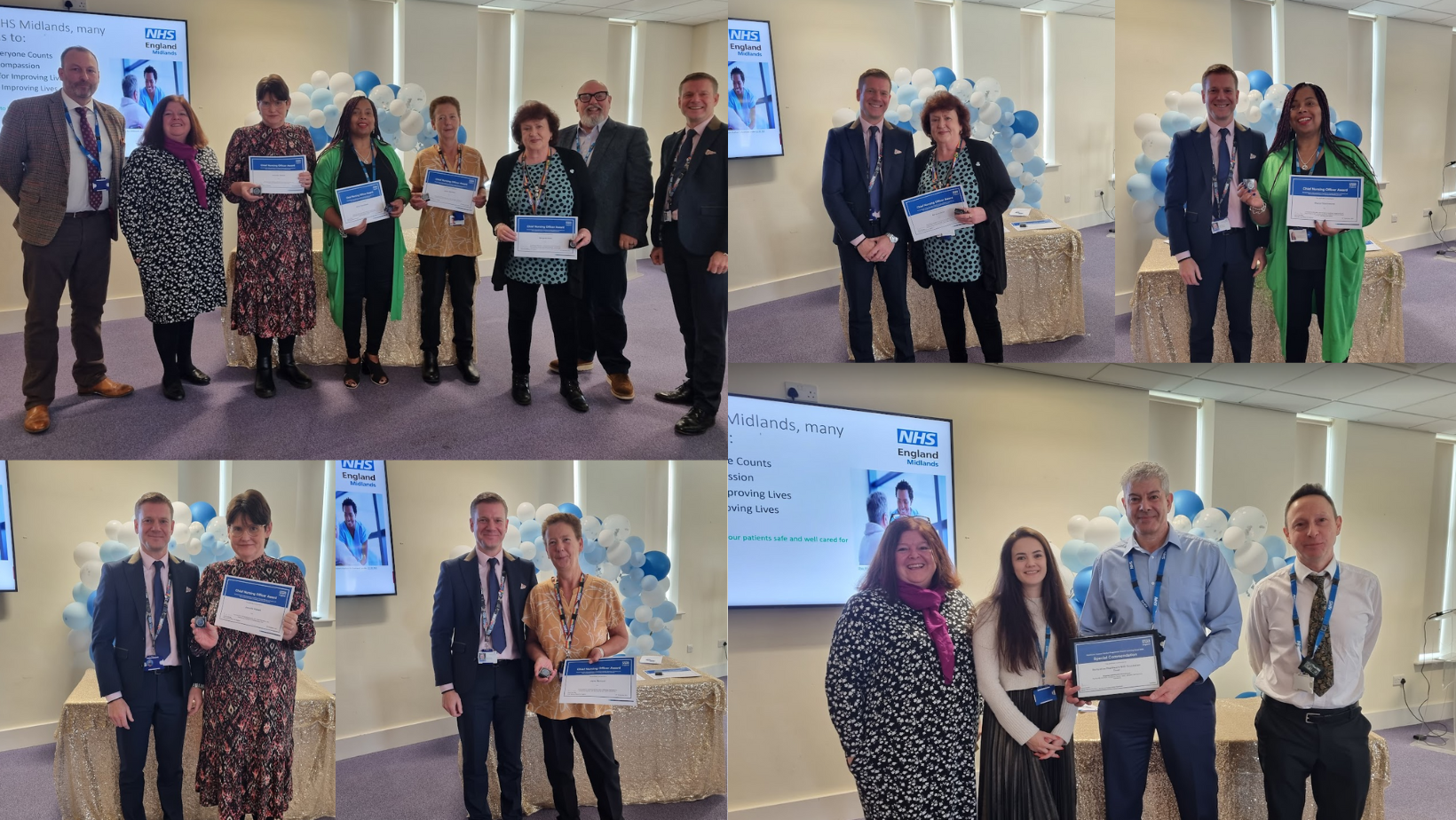 England’s top nurse presents awards to four Trust colleagues for excellence in healthcare
