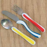 a knife, fork and spoon