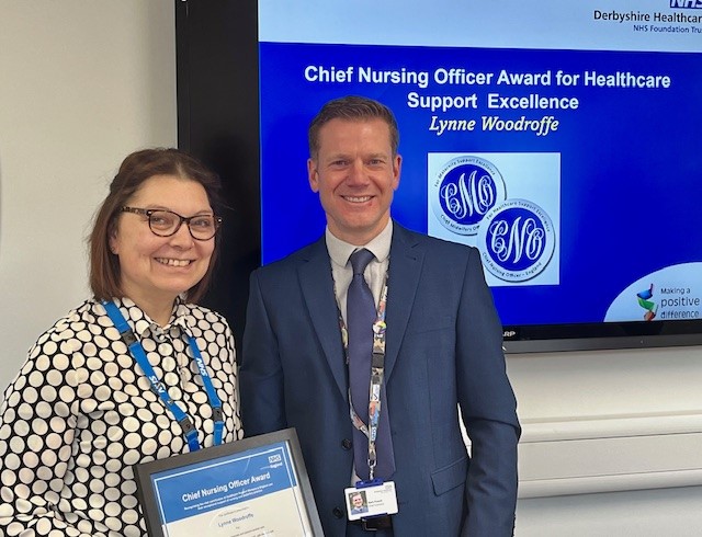 NHS support worker receives prestigious Chief Nursing Officer Award for providing ‘complex and difficult’ care to grateful dementia patients and their loved ones